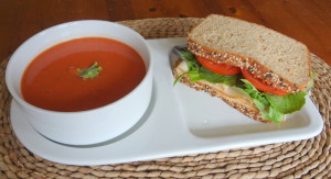 soup and sandwich